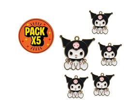 Dije Esmaltado Kuromi x 5 unidades